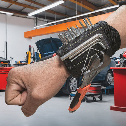 Grailzees™Adjustable Magnetic Wristband for Holding Screws