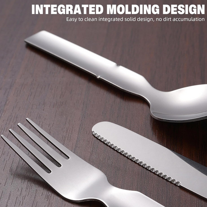 Grailzees™ 4-in-1 Stainless Steel Portable Cutlery Set
