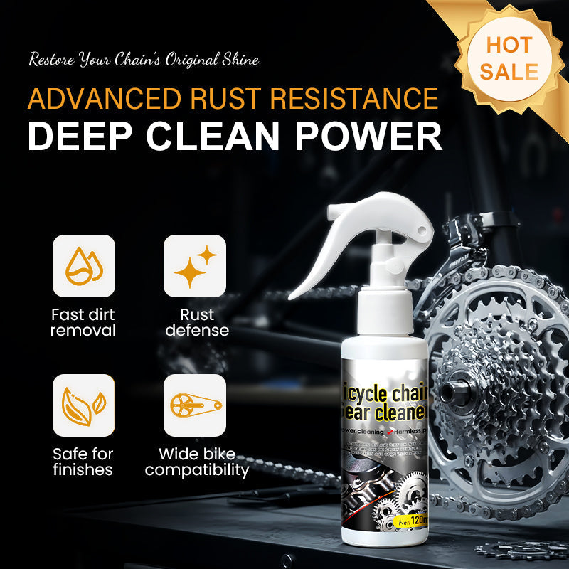 🥳2026 HOT SALE🥳  🚴‍♂️ 50% OFF!  Deep-Clean  Chain Cleaner  Spray, wipe & ride.  Removes grime, protects against rust & keeps chains running smooth.