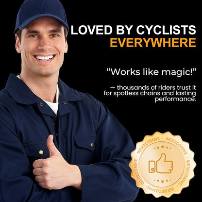 🥳2026 HOT SALE🥳  🚴‍♂️ 50% OFF!  Deep-Clean  Chain Cleaner  Spray, wipe & ride.  Removes grime, protects against rust & keeps chains running smooth.