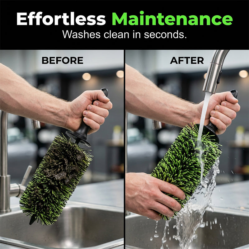⏳LAST DAY SALE 50% OFF !! 🔥 Deep Reach Wheel Barrel Cleaning Brush
