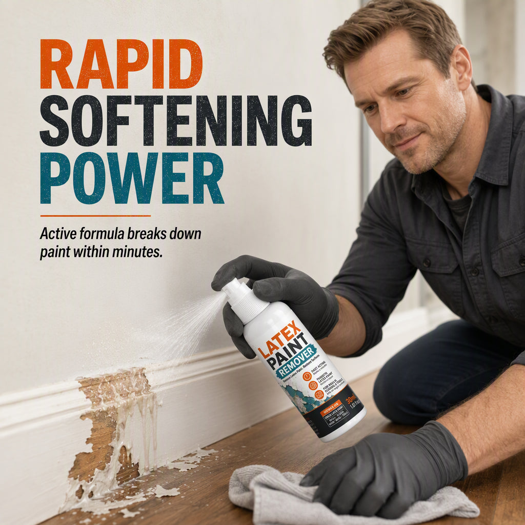 Pro Latex Paint Remover Spray – Fast 30s Dissolve and Safe on All Surfaces